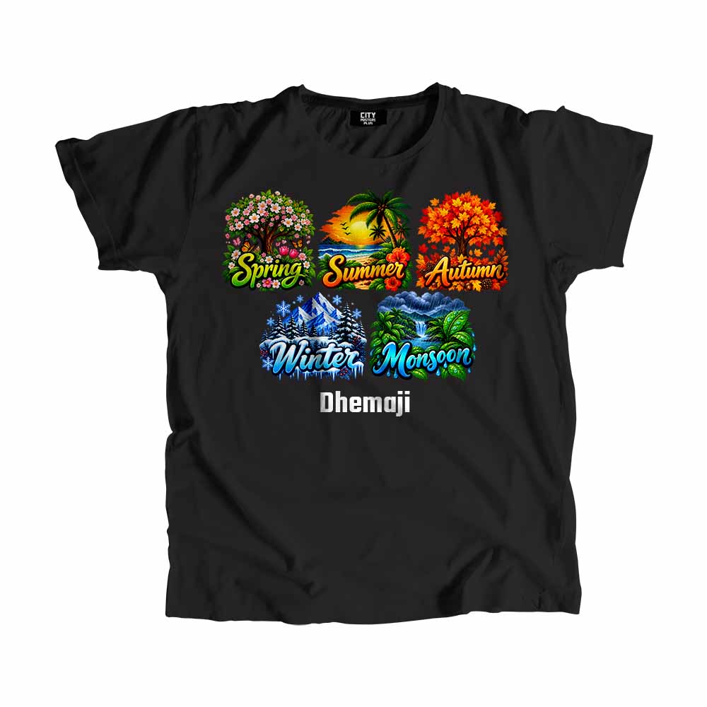 Dhemaji Town Seasons Men Women Unisex T-Shirts, Crop Tops, Hoodies & Sweatshirts