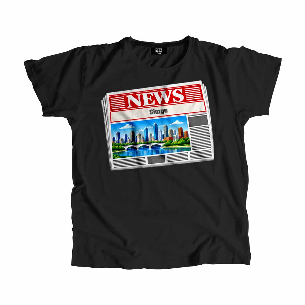 Simga Home Town Newspapers Men Women Unisex T-Shirts, Crop Tops, Hoodies & Sweatshirts